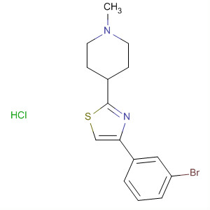 88654-34-6  Piperidine, 4-[4-(3-bromophenyl)-2-thiazolyl]-1-methyl-, hydrochloride