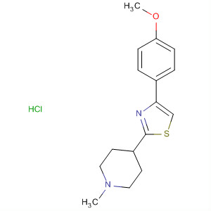 88654-35-7  Piperidine, 4-[4-(4-methoxyphenyl)-2-thiazolyl]-1-methyl-, hydrochloride