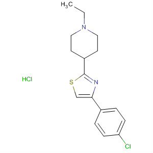 88654-37-9  Piperidine, 4-[4-(4-chlorophenyl)-2-thiazolyl]-1-ethyl-, hydrochloride