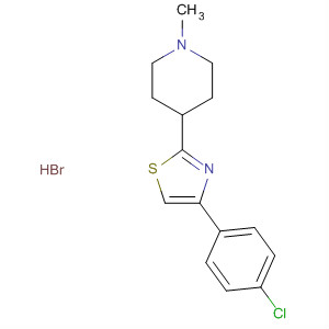 88654-43-7  Piperidine, 4-[4-(4-chlorophenyl)-2-thiazolyl]-1-methyl-, hydrobromide