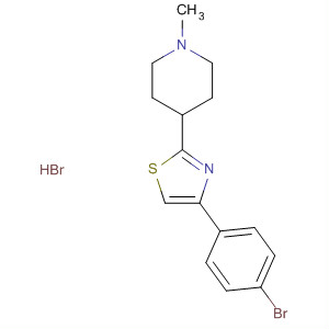 88654-44-8  Piperidine, 4-[4-(4-bromophenyl)-2-thiazolyl]-1-methyl-, hydrobromide