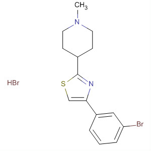 88654-45-9  Piperidine, 4-[4-(3-bromophenyl)-2-thiazolyl]-1-methyl-, hydrobromide