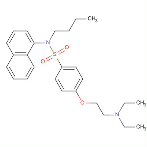 882848-77-3  Benzenesulfonamide,N-butyl-4-[2-(diethylamino)ethoxy]-N-1-naphthalenyl-