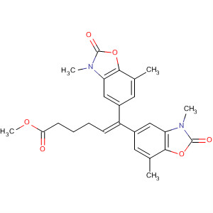 882882-80-6  5-Hexenoic acid,6,6-bis(2,3-dihydro-3,7-dimethyl-2-oxo-5-benzoxazolyl)-, methyl ester