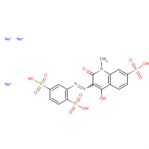 88290-25-9  1,4-Benzenedisulfonic acid,2-[(1,2-dihydro-4-hydroxy-1-methyl-2-oxo-7-sulfo-3-quinolinyl)azo]-,trisodium salt