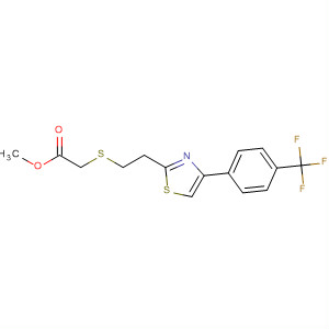 883049-75-0  Acetic acid, [[2-[4-[4-(trifluoromethyl)phenyl]-2-thiazolyl]ethyl]thio]-,methyl ester