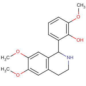 88307-75-9  Phenol, 2-methoxy-6-(1,2,3,4-tetrahydro-6,7-dimethoxy-1-isoquinolinyl)-