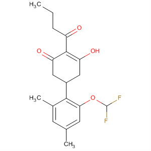 88311-03-9  2-Cyclohexen-1-one,5-[2-(difluoromethoxy)-4,6-dimethylphenyl]-3-hydroxy-2-(1-oxobutyl)-