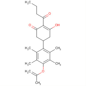 88311-09-5  2-Cyclohexen-1-one,3-hydroxy-2-(1-oxobutyl)-5-[2,3,5,6-tetramethyl-4-(2-propenyloxy)phenyl]-