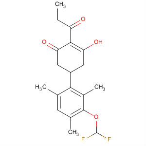 88311-11-9  2-Cyclohexen-1-one,5-[3-(difluoromethoxy)-2,4,6-trimethylphenyl]-3-hydroxy-2-(1-oxopropyl)-