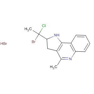 88322-61-6  1H-Pyrrolo[3,2-c]quinoline,2-(1-bromo-1-chloroethyl)-2,3-dihydro-4-methyl-, monohydrobromide