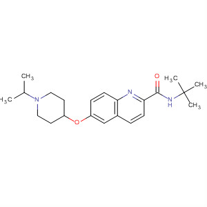 883310-97-2  2-Quinolinecarboxamide,N-(1,1-dimethylethyl)-6-[[1-(1-methylethyl)-4-piperidinyl]oxy]-