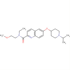 883311-04-4  2-Quinolinecarboxamide,N-ethyl-N-(2-methoxyethyl)-6-[[1-(1-methylethyl)-4-piperidinyl]oxy]-