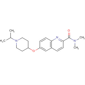 883311-17-9  2-Quinolinecarboxamide,N,N-dimethyl-6-[[1-(1-methylethyl)-4-piperidinyl]oxy]-