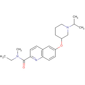 883311-20-4  2-Quinolinecarboxamide,N-ethyl-N-methyl-6-[[1-(1-methylethyl)-3-piperidinyl]oxy]-