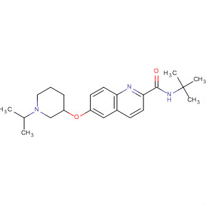 883311-23-7  2-Quinolinecarboxamide,N-(1,1-dimethylethyl)-6-[[1-(1-methylethyl)-3-piperidinyl]oxy]-