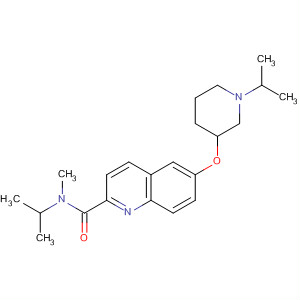 883311-27-1  2-Quinolinecarboxamide,N-methyl-N-(1-methylethyl)-6-[[1-(1-methylethyl)-3-piperidinyl]oxy]-