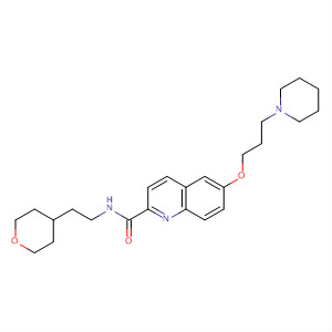 883311-51-1  2-Quinolinecarboxamide,6-[3-(1-piperidinyl)propoxy]-N-[2-(tetrahydro-2H-pyran-4-yl)ethyl]-