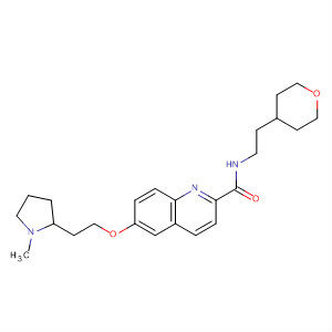 883311-64-6  2-Quinolinecarboxamide,6-[2-(1-methyl-2-pyrrolidinyl)ethoxy]-N-[2-(tetrahydro-2H-pyran-4-yl)ethyl]-