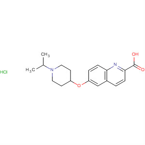 883311-75-9  2-Quinolinecarboxylic acid, 6-[[1-(1-methylethyl)-4-piperidinyl]oxy]-,monohydrochloride