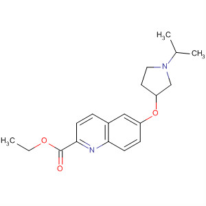 883311-76-0  2-Quinolinecarboxylic acid, 6-[[1-(1-methylethyl)-3-pyrrolidinyl]oxy]-,ethyl ester
