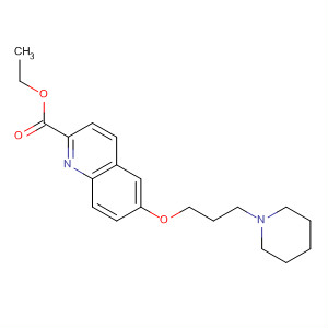 883311-78-2  2-Quinolinecarboxylic acid, 6-[3-(1-piperidinyl)propoxy]-, ethyl ester