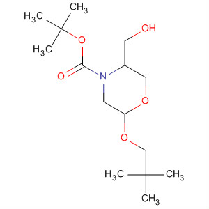 883441-21-2  4-Morpholinecarboxylic acid,2-(2,2-dimethylpropoxy)-5-(hydroxymethyl)-, 1,1-dimethylethyl ester,(2R,5S)- 883441-21-2  4-Morpholinecarboxylic acid,2-(2,2-dimethylpropoxy)-5-(hydroxymethyl)-, 1,1-dimethylethyl ester,(2R,5S)-