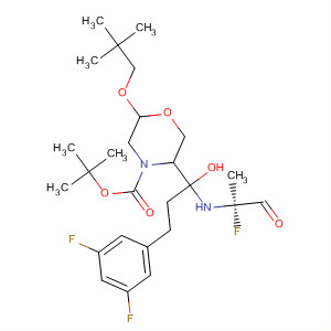 883441-34-7  4-Morpholinecarboxylic acid,5-[3-(3,5-difluorophenyl)-2-[[(2R)-2-fluoro-1-oxopropyl]amino]-1-hydroxypropyl]-2-(2,2-dimethylpropoxy)-, 1,1-dimethylethyl ester, (2R,5R)-