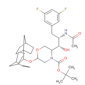 883442-38-4  4-Morpholinecarboxylic acid,5-[(1S,2S)-2-(acetylamino)-3-(3,5-difluorophenyl)-1-hydroxypropyl]-2-(bicyclo[2.2.1]hept-1-ylmethoxy)-, 1,1-dimethylethyl ester, (2R,5R)-