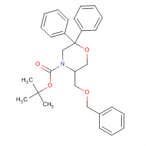 883442-54-4  4-Morpholinecarboxylic acid, 2,2-diphenyl-5-[(phenylmethoxy)methyl]-,1,1-dimethylethyl ester, (5S)-