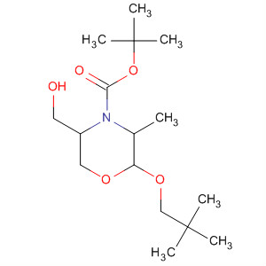 883442-64-6  4-Morpholinecarboxylic acid,2-(2,2-dimethylpropoxy)-5-(hydroxymethyl)-3-methyl-, 1,1-dimethylethylester, (2R,3S,5S)- 883442-64-6  4-Morpholinecarboxylic acid,2-(2,2-dimethylpropoxy)-5-(hydroxymethyl)-3-methyl-, 1,1-dimethylethylester, (2R,3S,5S)-