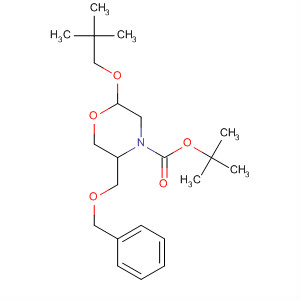 883442-67-9  4-Morpholinecarboxylic acid,2-(2,2-dimethylpropoxy)-5-[(phenylmethoxy)methyl]-, 1,1-dimethylethylester, (2R,5S)-
