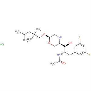883446-01-3  Acetamide,N-[(1S,2S)-1-[(3,5-difluorophenyl)methyl]-2-hydroxy-2-[(3R,6R)-6-[(2,2,4-trimethylpentyl)oxy]-3-morpholinyl]ethyl]-, monohydrochloride