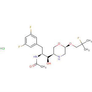 883446-75-1  Acetamide,N-[(1S,2S)-1-[(3,5-difluorophenyl)methyl]-2-[(3R,6S)-6-(2-fluoro-2-methylpropoxy)-3-morpholinyl]-2-hydroxyethyl]-, monohydrochloride