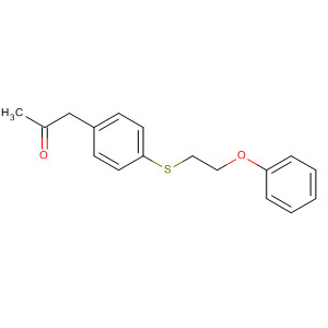 88357-07-7  2-Propanone, 1-[4-[(2-phenoxyethyl)thio]phenyl]-