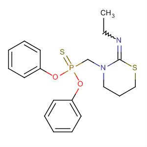 88372-07-0  Phosphonothioic acid,[2-(ethylimino)dihydro-2H-1,3-thiazin-3(4H)-yl]methyl-, O,O-diphenylester