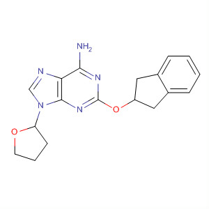 883728-27-6  9H-Purin-6-amine,2-[(2,3-dihydro-1H-inden-2-yl)oxy]-9-(tetrahydro-2-furanyl)-