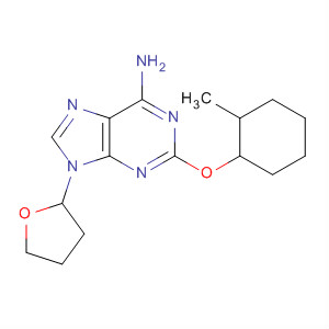 883728-33-4  9H-Purin-6-amine, 2-[(2-methylcyclohexyl)oxy]-9-(tetrahydro-2-furanyl)-