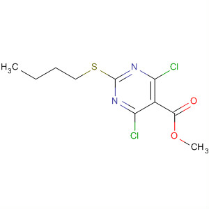 883870-59-5  5-Pyrimidinecarboxylic acid, 2-(butylthio)-4,6-dichloro-, methyl ester