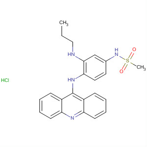 88412-62-8  Methanesulfonamide, N-[4-(9-acridinylamino)-3-(propylamino)phenyl]-,monohydrochloride