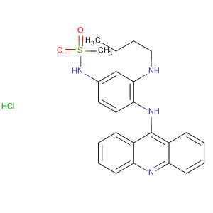 88412-63-9  Methanesulfonamide, N-[4-(9-acridinylamino)-3-(butylamino)phenyl]-,monohydrochloride