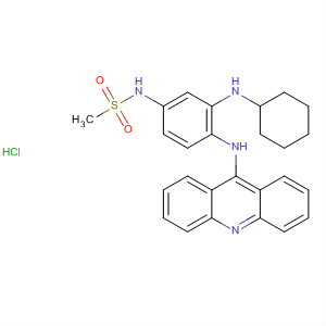 88412-71-9  Methanesulfonamide,N-[4-(9-acridinylamino)-3-(cyclohexylamino)phenyl]-,monohydrochloride