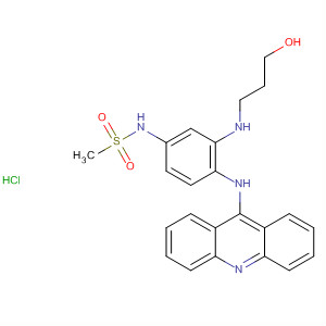 88412-73-1  Methanesulfonamide,N-[4-(9-acridinylamino)-3-[(2-hydroxyethyl)methylamino]phenyl]-,monohydrochloride