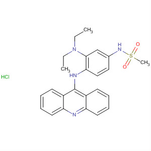88412-74-2  Methanesulfonamide, N-[4-(9-acridinylamino)-3-(diethylamino)phenyl]-,monohydrochloride