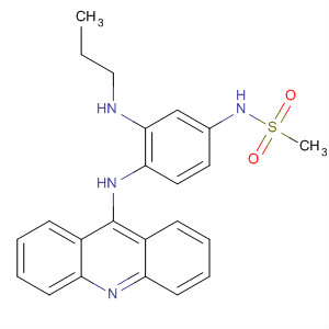 88412-86-6  Methanesulfonamide, N-[4-(9-acridinylamino)-3-(propylamino)phenyl]-