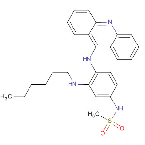 88412-89-9  Methanesulfonamide, N-[4-(9-acridinylamino)-3-(hexylamino)phenyl]-