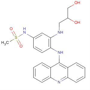 88412-92-4  Methanesulfonamide,N-[4-(9-acridinylamino)-3-[(2,3-dihydroxypropyl)amino]phenyl]-