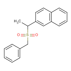 88430-91-5  Naphthalene, 2-[1-[(phenylmethyl)sulfonyl]ethyl]-