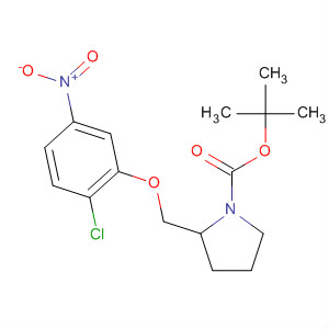 884342-72-7  1-Pyrrolidinecarboxylic acid, 2-[(2-chloro-5-nitrophenoxy)methyl]-,1,1-dimethylethyl ester, (2S)-