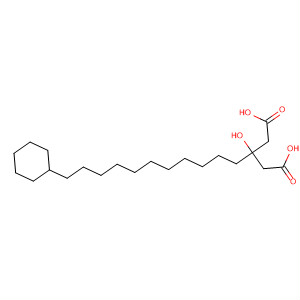 88443-94-1  Pentanedioic acid, 3-(11-cyclohexylundecyl)-3-hydroxy-